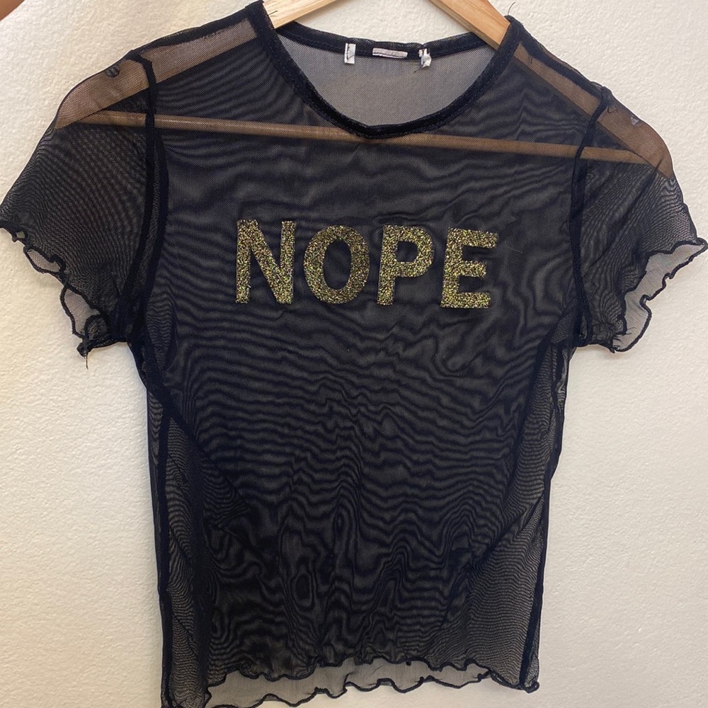 Transparent crop top